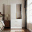 2 Door Manufactured Wood Wardrobe