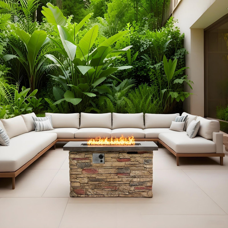 42" Propane Gas Fire Pit Table