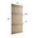 Castle Series 84'' Solid Wood Paneled Satin with Installation Hardware Kit Barn Door
