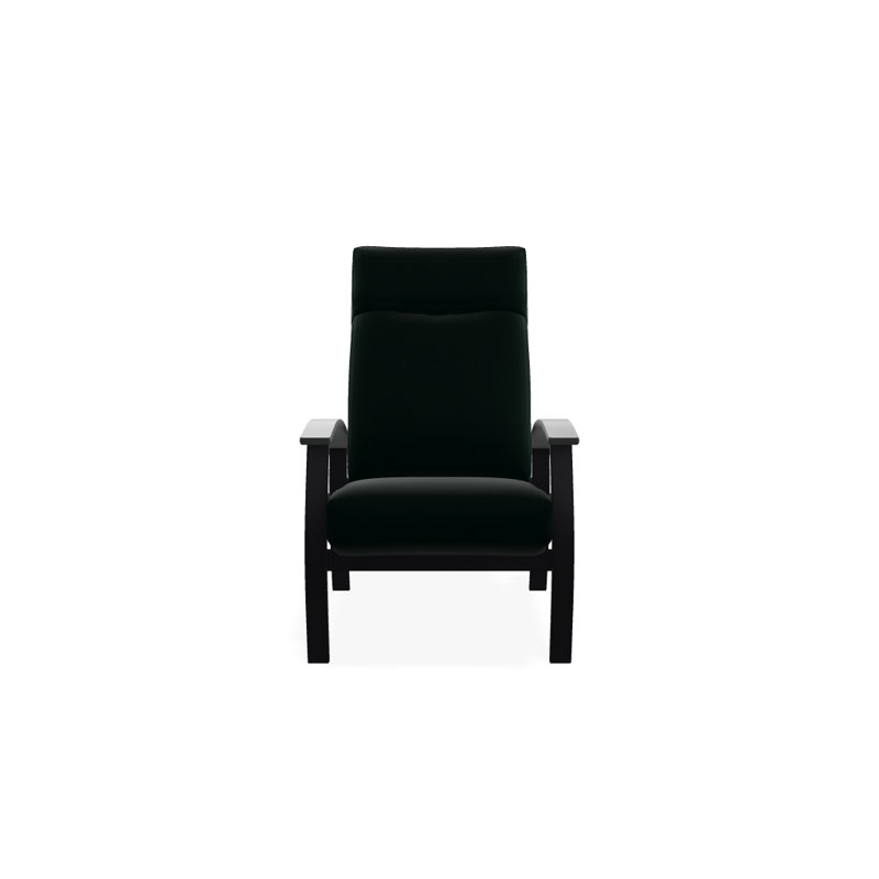 Chaise de patio inclinable avec coussins Askar, Toile Sunbrella® vert forêt, Graphite classique P30, Graphite texturé