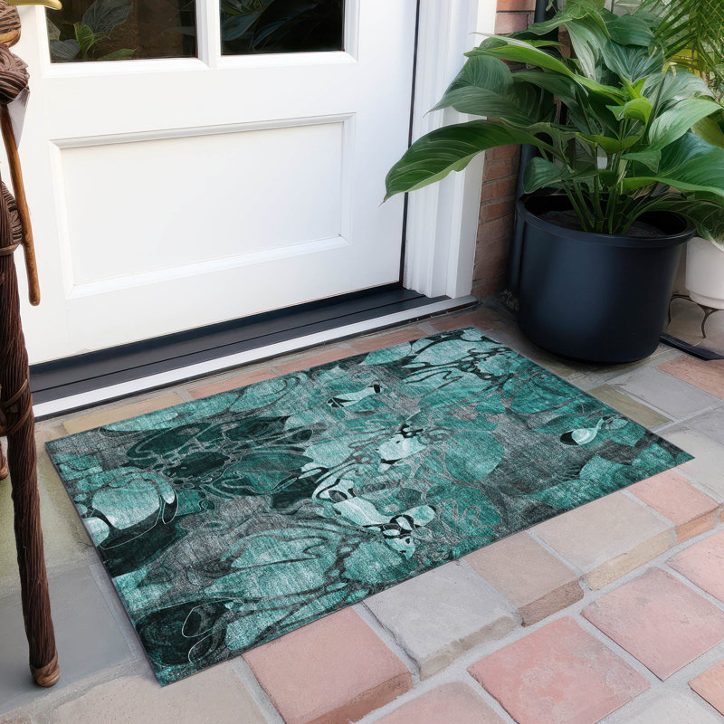Alfonzo Floral Indoor / Outdoor Rug, Rectangle 1'8" x 2'6"