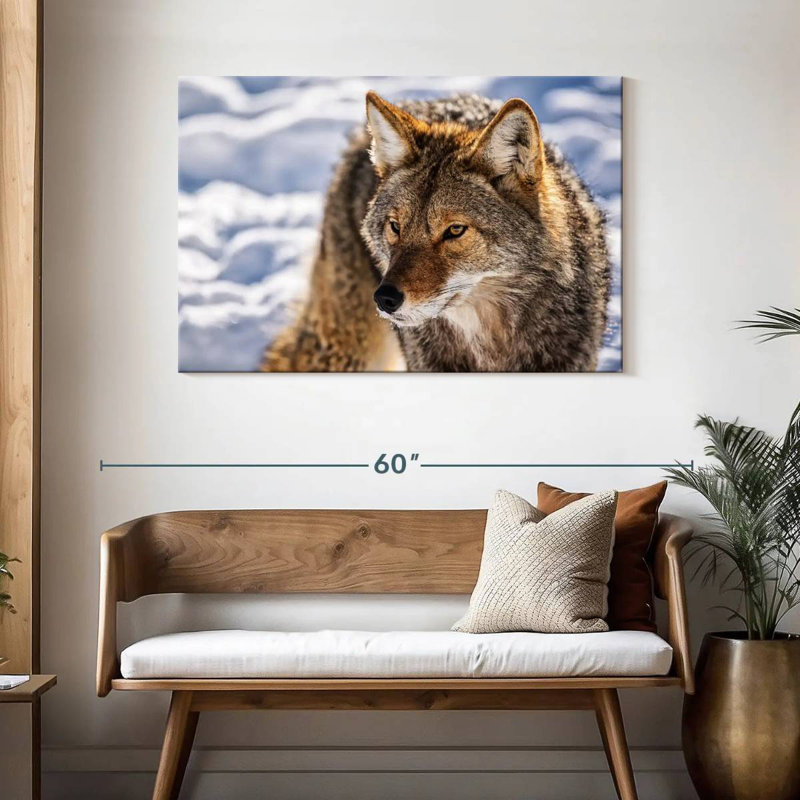 Hunting Wolf, 30" H x 45" W