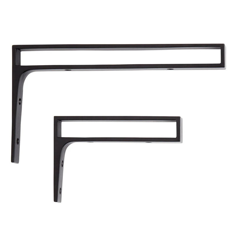 Gehler Solid Brass Shelf Bracket, 4" H x 6" W x 0.88" D