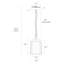 Luminaire suspendu d'extérieur moderne 1 lumière