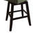 5-Piece Counter-Height Round Dining Set with Cushioned Linen Chairs, Green-1247422496