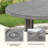 Patio 61.45" Round Dining Table With Lazy Suan And Umbrella Hole-9122823