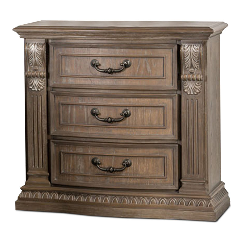 Table de chevet 3 tiroirs Indery