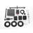 Shower System In Matte Black With Quality Assurance: Head, Hand Shower, Slide Bar, Bodysprays, Arm, Hose, Valve Trim Appearance And Self-Cleaning Feature-120920809