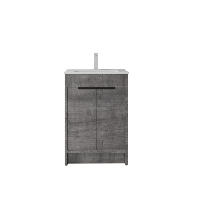 Meuble-lavabo autoportant avec lavabo