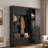 5-in-1 Hall Tree With Bench, Coat Rack, Drawers, Cabinets And Extra-large Side Storage Space-1980563347