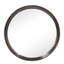 Miroir transitionnel 20 po x 1,5 po en bois de manguier. Décoration de salle de bain et de vestibule. Cadre solide, 19,8 po x 19,8 po x 1,3 po, 4,3 lb, vestibule décoratif brun foncé éblouissant. Éclat-1147300800