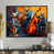 Black Floater Framed Canvas