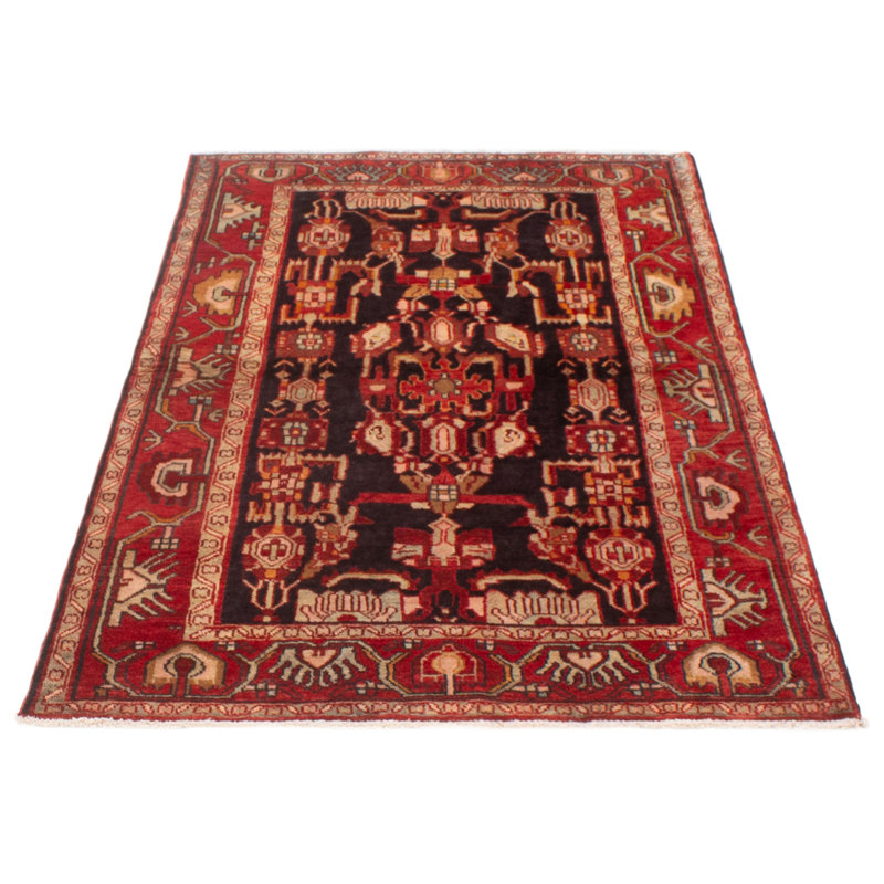 Andelz Black, Red Rug 4'4" x 7'3"