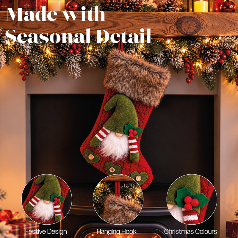 Silk Stocking Holder, Red