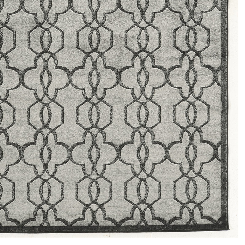 Barrière en fer platine gris et noir 8 pi x 11 pi, Rectangle 8 pi x 11 pi