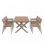 Ensemble repas d'extérieur avec chaises et table extensible-327338251