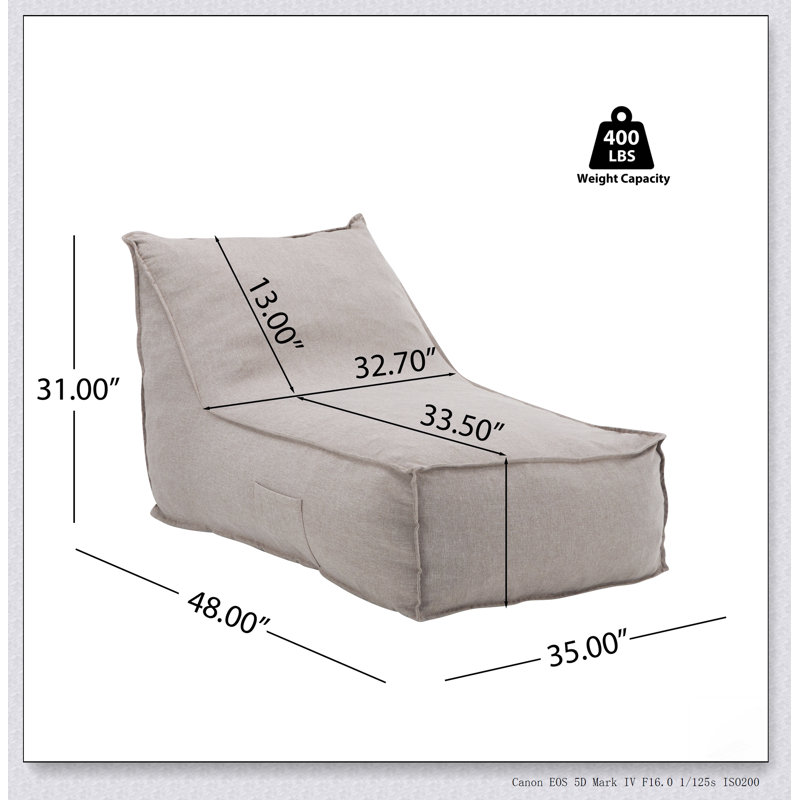 Pouf extérieur Perry, lot de 2