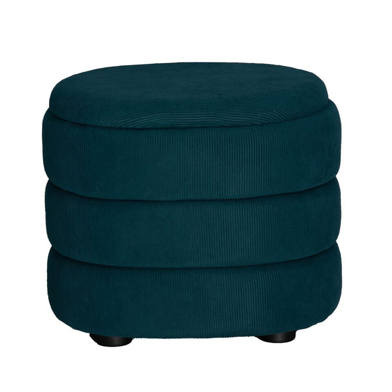Adetunji 43.5cm Wide Ottoman, Teal Blue