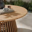 Table basse d'extérieur ronde en bois de teck de 39 po Amare-1466675278
