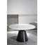 Abbigail Round Faux Marble Top Metal Base Dining Table
