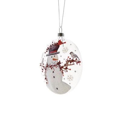 4'' Handmade Glass Holiday Shaped Ornament