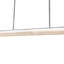 Luminaire suspendu moderne à DEL rectangulaire en verre strié