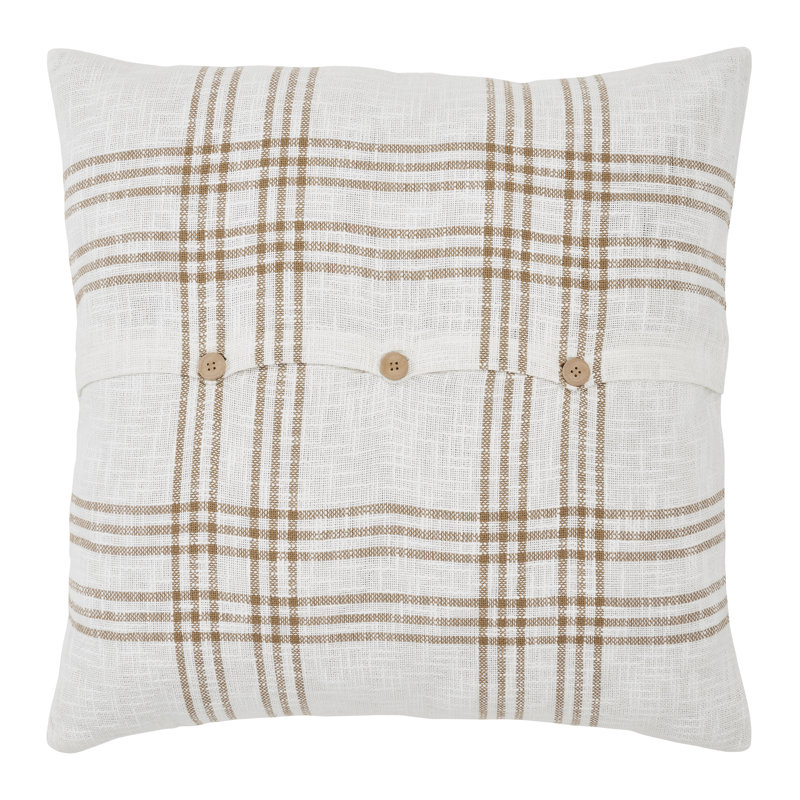 Cotton Plaid Sham Set, Euro