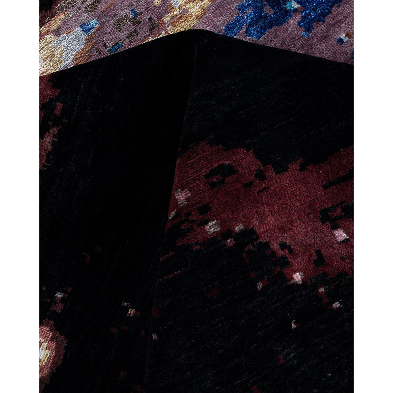 Overdyed One-of-a-Kind 9' 1" X 12' 1" Hand Knotted Area Rug