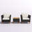 Antun Acacia 2 - Person Patio Conversation Set with Cushions-169953191