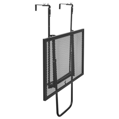 Balcony Hanging Table 19 X 24 In, Outdoor Metal Patio Railing, Weather - , 50 Lbs Load, Foldable And Fast Setup Railing Metal, Foldable, Adjustable To Various