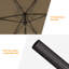 Parasol de marché Doray-1850982365