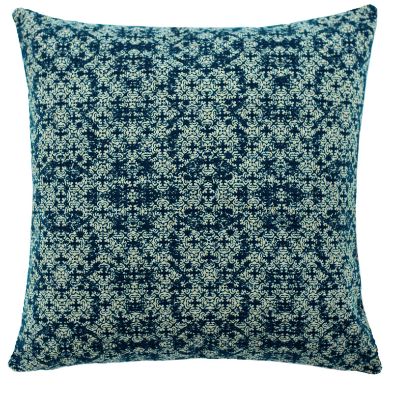 Holzer Geometric Square Cushion Cover, Green