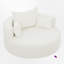 Fauteuil d'appoint pivotant surdimensionné-668936298-646453266