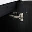 Meuble-lavabo mural 24 po avec lavabo, lavabo en résine à rebords épais, ensemble KD