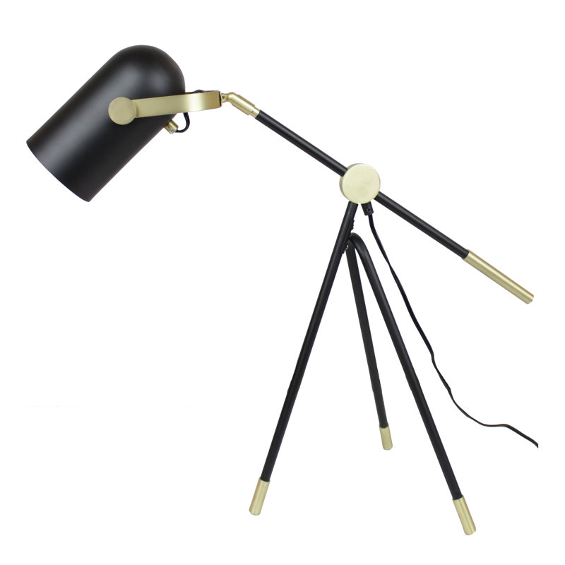 Lampe de table industrielle trépied 26 po