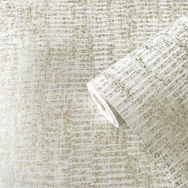 Elegance Collection Stripy Shimmer Wallpaper Roll, Silver