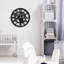 Horloge murale élégante en métal noir 19,3 po x 19,3 po | 100% métal durable avec une épaisseur de 0,06 pouce | Facile à installer au mur, nécessite 1 pile AA | Design moderne pour le salon, le bureau ou la décoration intérieure