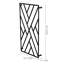 Wall Black Metal Geometric Garden Trellis