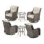 Ensemble de chaises pivotantes en osier 6 pièces Maude-205227514-206113365