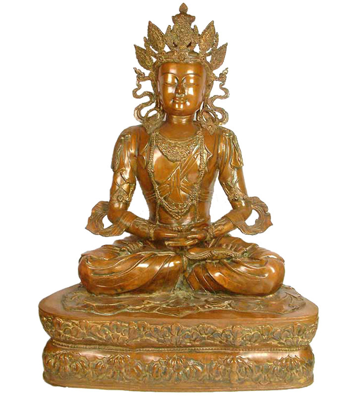 Statue de Bouddha couronné