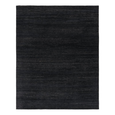 Contemporary Oversized Modern Textural Rug in Charcoal by Rug & Kilim, India