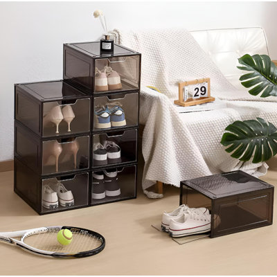 Boîte à chaussures magnétique à porte magnétique