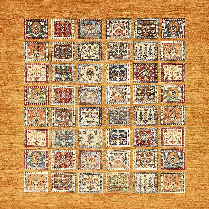 Abstract Indoor Rug, Square 7'