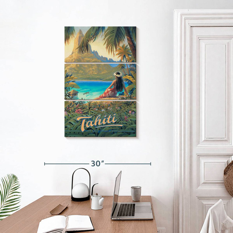 Gillard Tahiti I, H 32 po x l 20 po