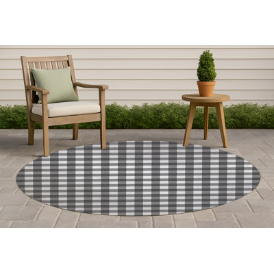 Tapis d'extérieur antidérapant Proper Gingham