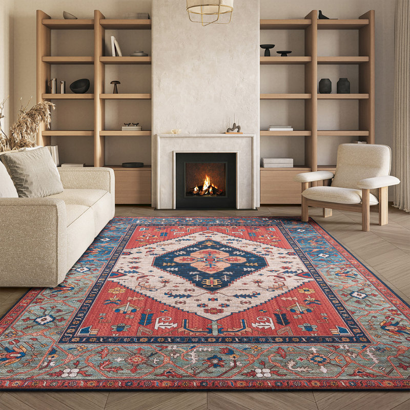 Tapis oriental lavable à la machine Pashen Performance, Rectangle 8 pi x 10 pi