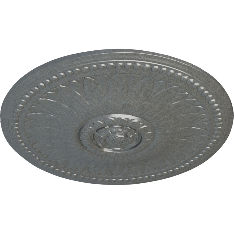 Endurathane Riley Ceiling Medallion, 18"OD x 3 1/2"ID x 1 1/2"P (Fits Canopies up to 4 5/8"), Hand-Painted Americana Crackle Finish