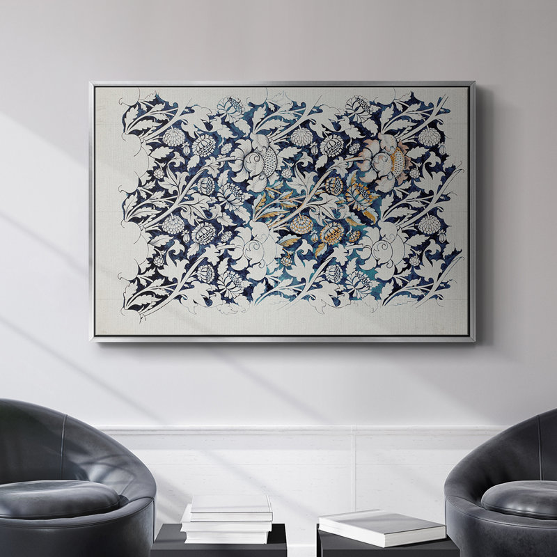 Rétro abstrait - XXVII, Toile avec cadre flottant noir, H 17 po x l 25 po