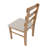 Scandinavian Style Dining Chair With Upholstered Seat-1760560779