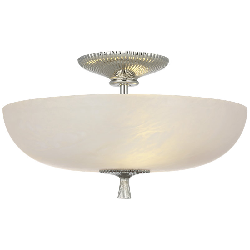 Aerin 3 - Light Semi Flush Mount, Polished Nickel